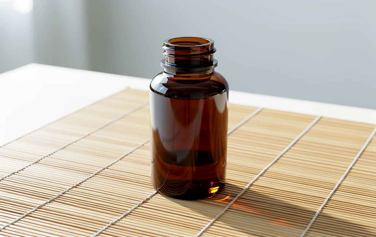 Natural bone health supplement bottle